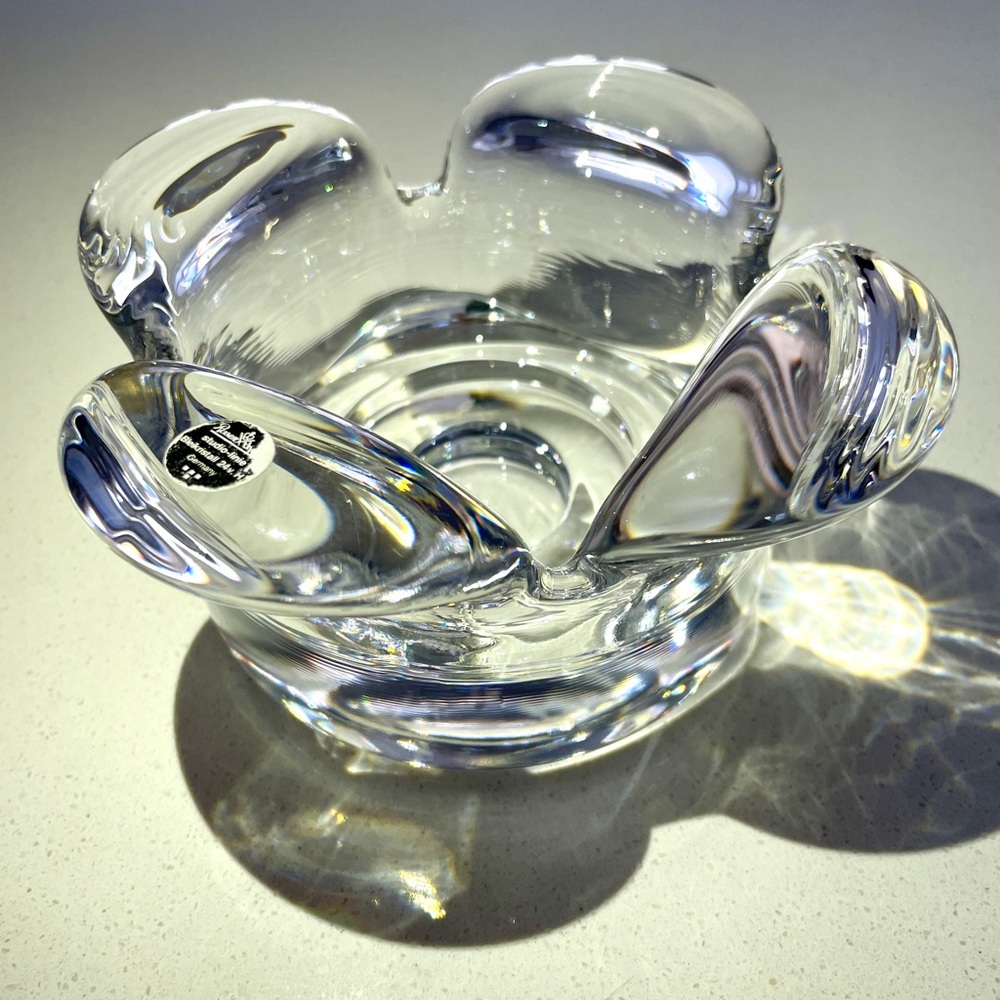 70s Rosenthal Crystal candle holder
